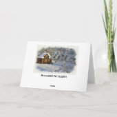 Atemberaubende Weihnachts-Grußkarte! Dankeskarte (Rückseite)