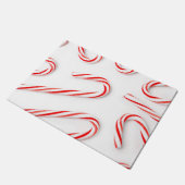 Atemberaubende Weihnachtszuckerstangen Fußmatte (Schrägansicht)
