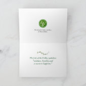 Atemberaubende weiße Lilie Mais des Karte (Innenseite)