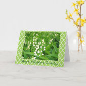 Atemberaubende weiße Lilie Mais des Karte (Gelbe Blume)