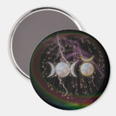 Atemberaubende wiccan Triple Goddess Kosmic Magnet (Vorderseite/Rückseite)