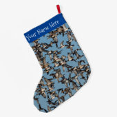 Atemberaubende Winterenten im Flug Großer Weihnachtsstrumpf (Rückseite (Hängend))