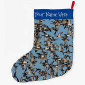 Atemberaubende Winterenten im Flug Großer Weihnachtsstrumpf (Rückseite)