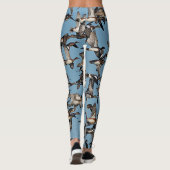 Atemberaubende Winterenten im Flug Leggings (Rückseite)