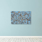 Atemberaubende Winterenten im Flug Leinwanddruck (Insitu (Holzboden))