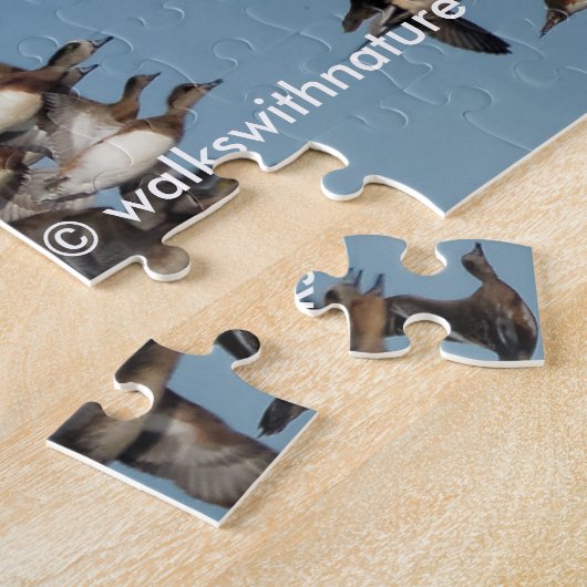 Atemberaubende Winterenten im Flug Puzzle (Seite)