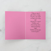 atemberaubende Winterlandschaft mit schneebedeckte Karte (Innenseite)