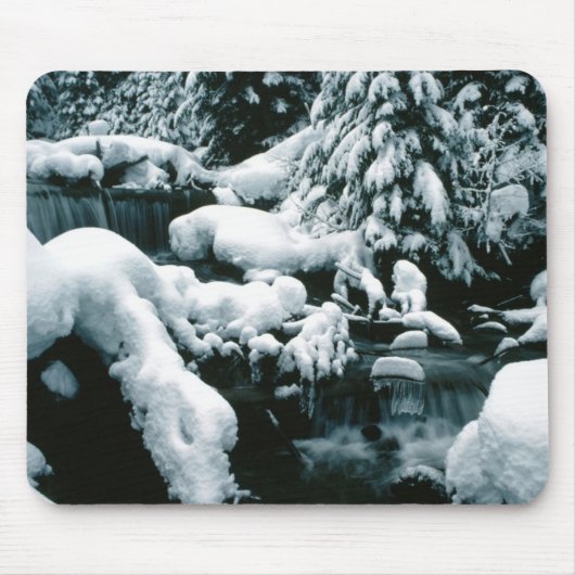 Atemberaubende Winterlandschaft Mousepad (Vorne)