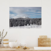 Atemberaubende Winterlandschaft Poster (Küche)