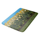 Atemberaubende Zwei-Tonen-Dioden Blumenfotografie Badematte (Schrägansicht)