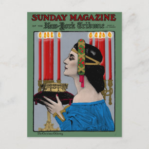 Atemberaubenden New Yorker Tribune Art Cards von 1 Feiertagspostkarte