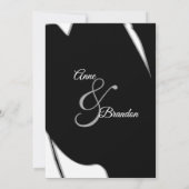 Atemberaubender Abstrakter Abend Einladung zur Hoc (Rückseite)