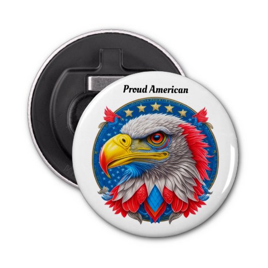 Atemberaubender Adler (1) Flaschenöffner (Vorderseite)