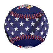 Atemberaubender Adler, die amerikanische Flagge, S Baseball (Rückseite)