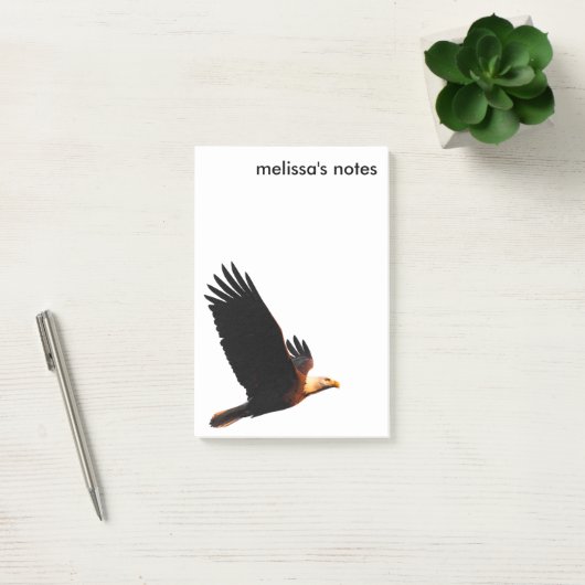 Atemberaubender Adler im Winter Sonnenuntergang Post-it Klebezettel (Büro)