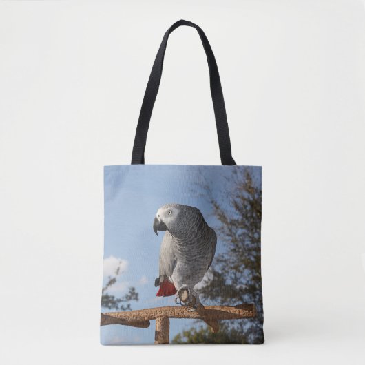 Atemberaubender afrikanisches Grau-Papagei Tasche (Vorderseite)