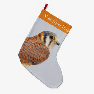 Atemberaubender amerikanischer Kestrel Sparrowhawa Großer Weihnachtsstrumpf