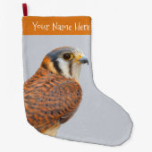 Atemberaubender amerikanischer Kestrel Sparrowhawa Großer Weihnachtsstrumpf (Vorderseite)