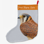 Atemberaubender amerikanischer Kestrel Sparrowhawa Großer Weihnachtsstrumpf (Rückseite)