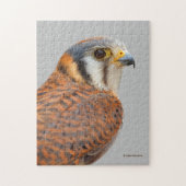 Atemberaubender amerikanischer Kestrel Sparrowhawa Puzzle (Vertikal)