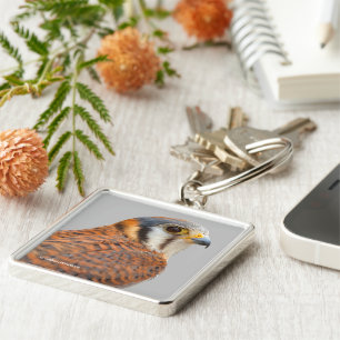 Atemberaubender amerikanischer Kestrel Sparrowhawa Schlüsselanhänger