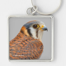 Atemberaubender amerikanischer Kestrel Sparrowhawa Schlüsselanhänger