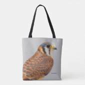 Atemberaubender amerikanischer Kestrel Sparrowhawa Tasche (Rückseite)