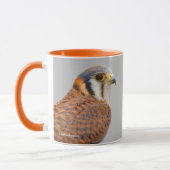 Atemberaubender amerikanischer Kestrel Sparrowhawa Tasse (Links)