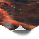 Atemberaubender Aqua-Star-Cluster Poster (Ecke)