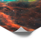 Atemberaubender Aqua-Star-Cluster Poster (Ecke)