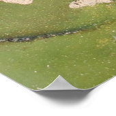 Atemberaubender Aquamariner Black Gold Alkoholtink Poster (Ecke)