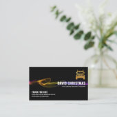 Atemberaubender Black Striking Lightning Truck Fah Visitenkarte (Stehend Vorderseite)