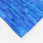 Atemberaubender blauer Pfau Fleecedecke (Ecke)