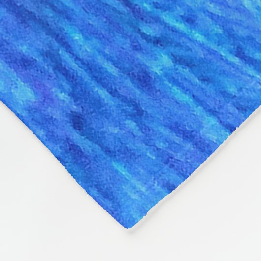 Atemberaubender blauer Pfau Fleecedecke (Ecke)