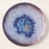 Atemberaubender blauer u. weißer Untersetzer (Vorne)