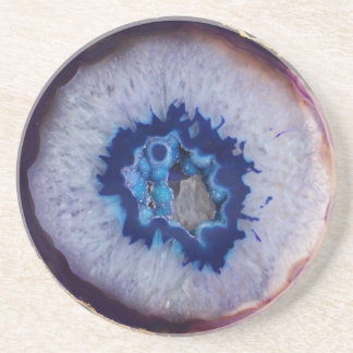 Atemberaubender blauer u. weißer Untersetzer