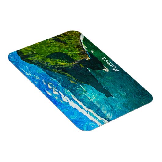 Atemberaubender Blick auf die Küste Madeiras Magnet (Rechte Seite)