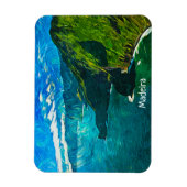 Atemberaubender Blick auf die Küste Madeiras Magnet (Vertikal)