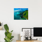 Atemberaubender Blick auf die Küste Madeiras Poster (Heimbüro)