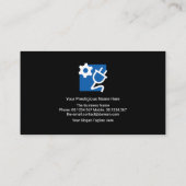 Atemberaubender Blue Electrical Wave Pulcian Elect Visitenkarte (Rückseite)