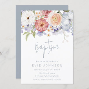 Atemberaubender Botanischer Flora oder Mädchen Tau Einladung