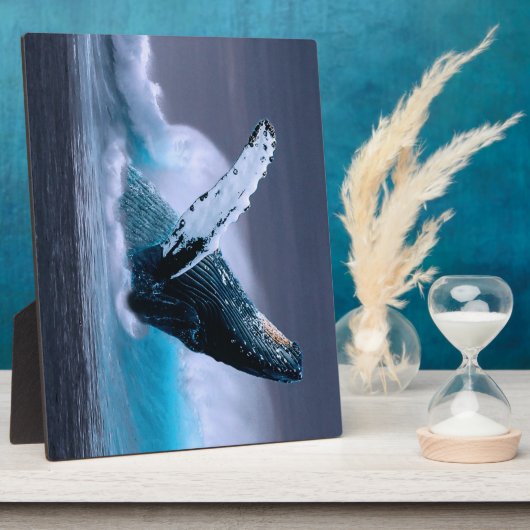 Atemberaubender Buckelwal Fotoplatte (Seite)