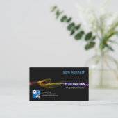 Atemberaubender bunter Blitzschlag Elektrischer Visitenkarte (Stehend Vorderseite)