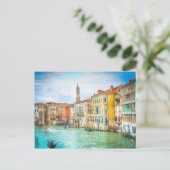 Atemberaubender Canal Grande Venedig Foto Geschenk Postkarte (Stehend Vorderseite)