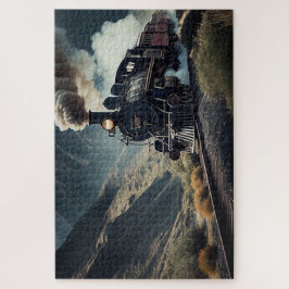 Atemberaubender Dampfzug durch ein Tal Puzzle