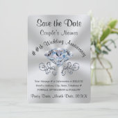 Atemberaubender Diamant, Datumskarten speichern, p Einladung (Stehend Vorderseite)