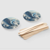 Atemberaubender Drache umgeben von Wolken Fächer (Non-assembled)