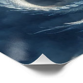Atemberaubender Drache umgeben von Wolken Poster (Ecke)