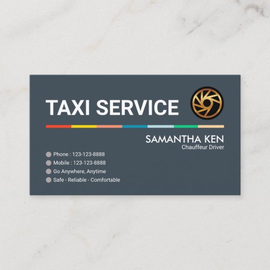 Atemberaubender Einfach-Leinenfahrer Visitenkarte (Vorderseite)