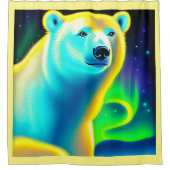 Atemberaubender Eisbär. Duschvorhang (Vorderseite)